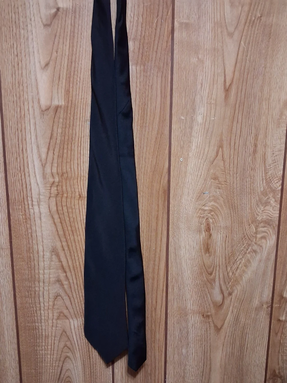 Vtg Wool/Silk Blend Tie Irish Blend Black High Quality XMI Platinum Dressy